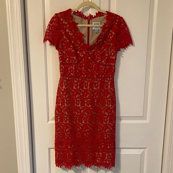 Nue by Shani | Dresses | Nue By Shani Red Lace Dress | Poshmark